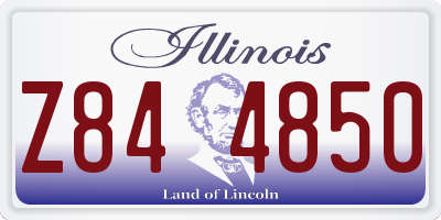 IL license plate Z844850