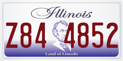IL license plate Z844852