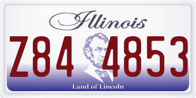 IL license plate Z844853