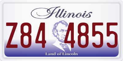 IL license plate Z844855