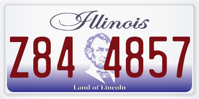 IL license plate Z844857