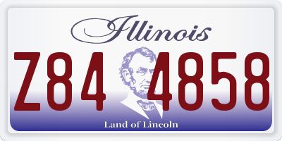 IL license plate Z844858