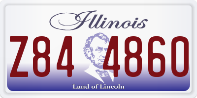 IL license plate Z844860