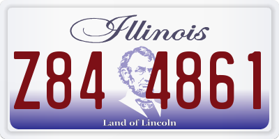 IL license plate Z844861