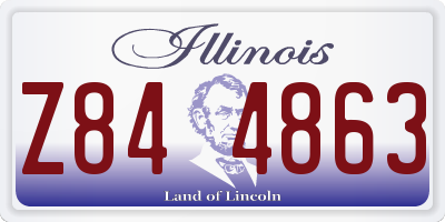 IL license plate Z844863
