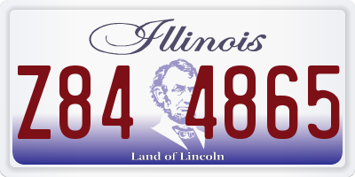 IL license plate Z844865
