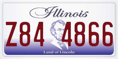 IL license plate Z844866