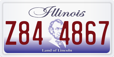IL license plate Z844867