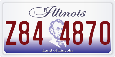 IL license plate Z844870