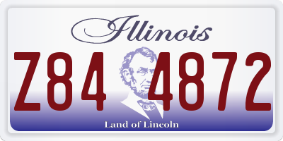 IL license plate Z844872