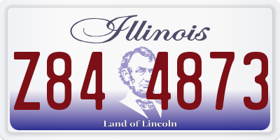IL license plate Z844873