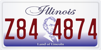 IL license plate Z844874