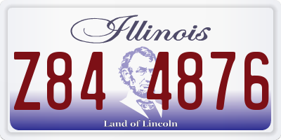 IL license plate Z844876