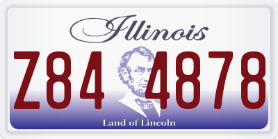 IL license plate Z844878