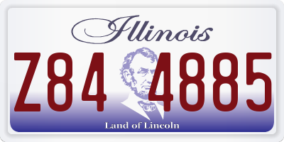 IL license plate Z844885