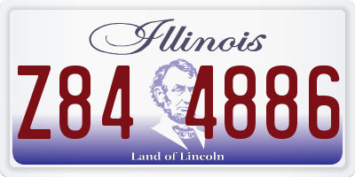 IL license plate Z844886