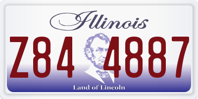 IL license plate Z844887
