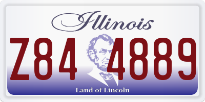 IL license plate Z844889
