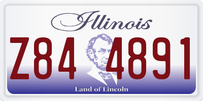 IL license plate Z844891