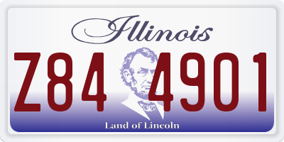 IL license plate Z844901