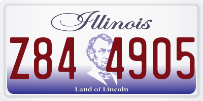 IL license plate Z844905