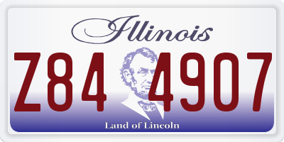IL license plate Z844907