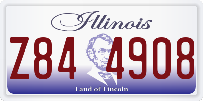 IL license plate Z844908