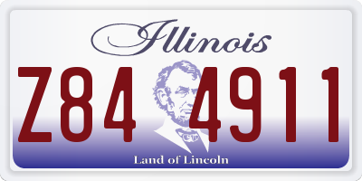 IL license plate Z844911