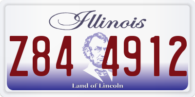 IL license plate Z844912