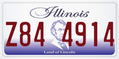 IL license plate Z844914