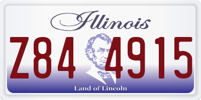 IL license plate Z844915