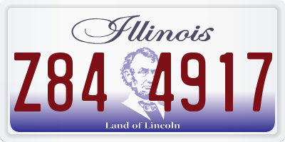 IL license plate Z844917