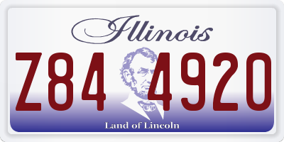 IL license plate Z844920