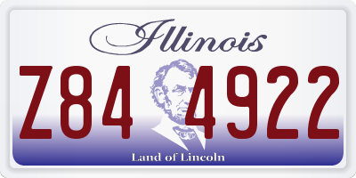 IL license plate Z844922