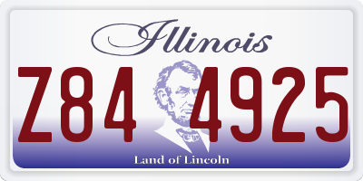 IL license plate Z844925