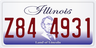 IL license plate Z844931