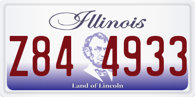 IL license plate Z844933