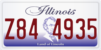 IL license plate Z844935