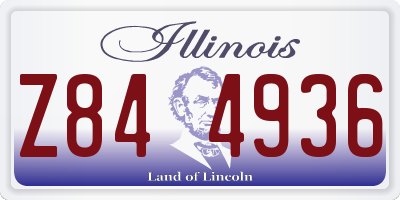 IL license plate Z844936