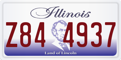 IL license plate Z844937