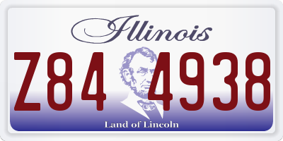 IL license plate Z844938