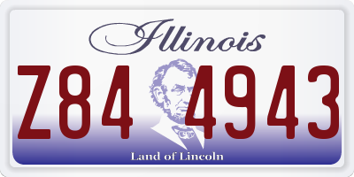IL license plate Z844943