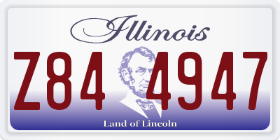 IL license plate Z844947