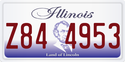 IL license plate Z844953