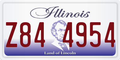 IL license plate Z844954