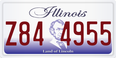 IL license plate Z844955