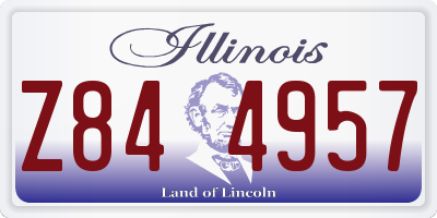 IL license plate Z844957