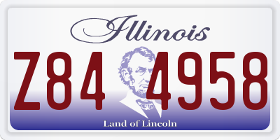 IL license plate Z844958