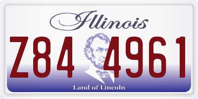 IL license plate Z844961