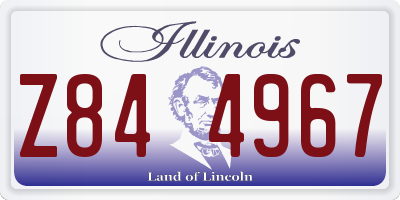 IL license plate Z844967